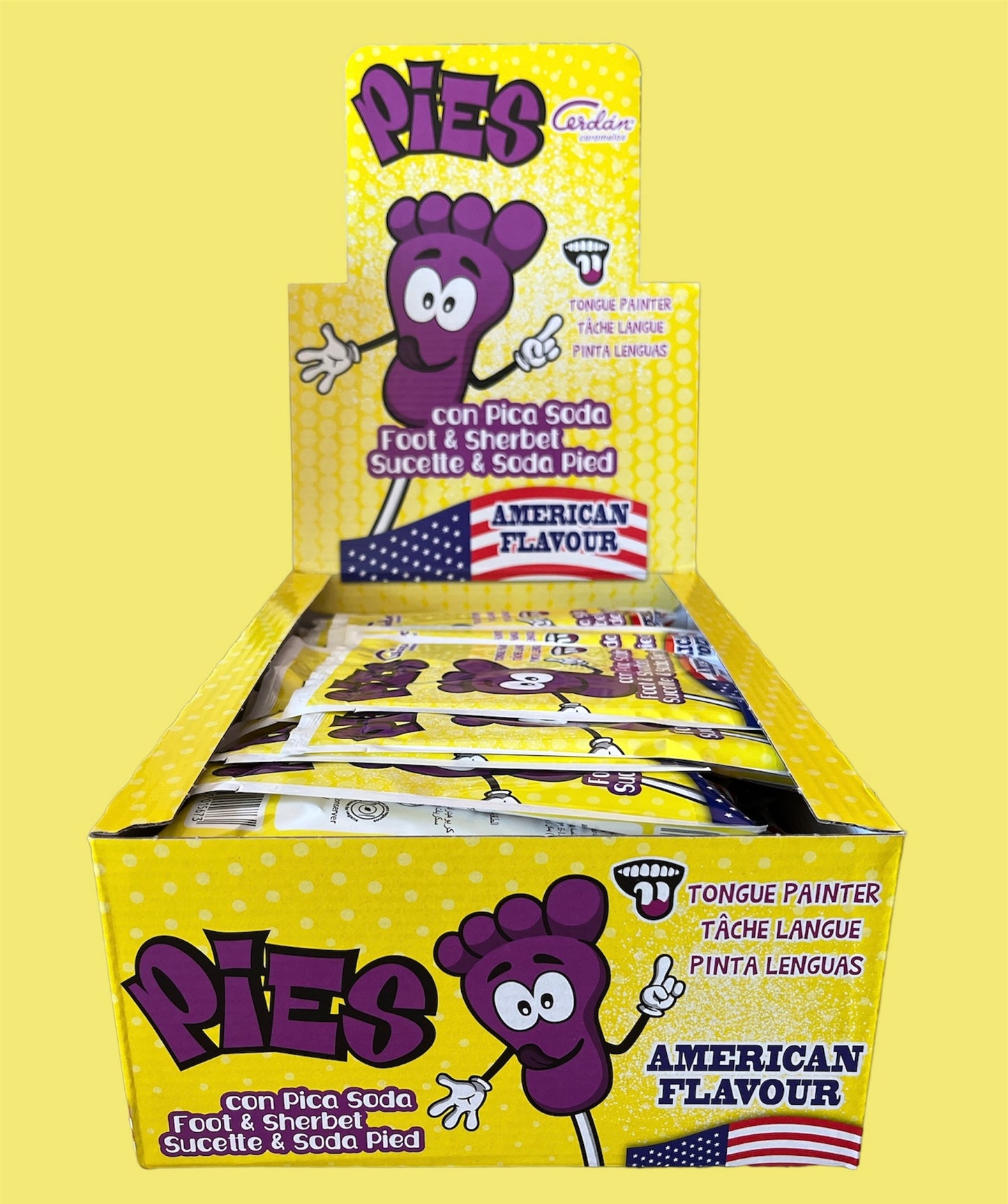 SUCETTES PIED POUDRE AMERICAN FLAVOUR (à l’unité)