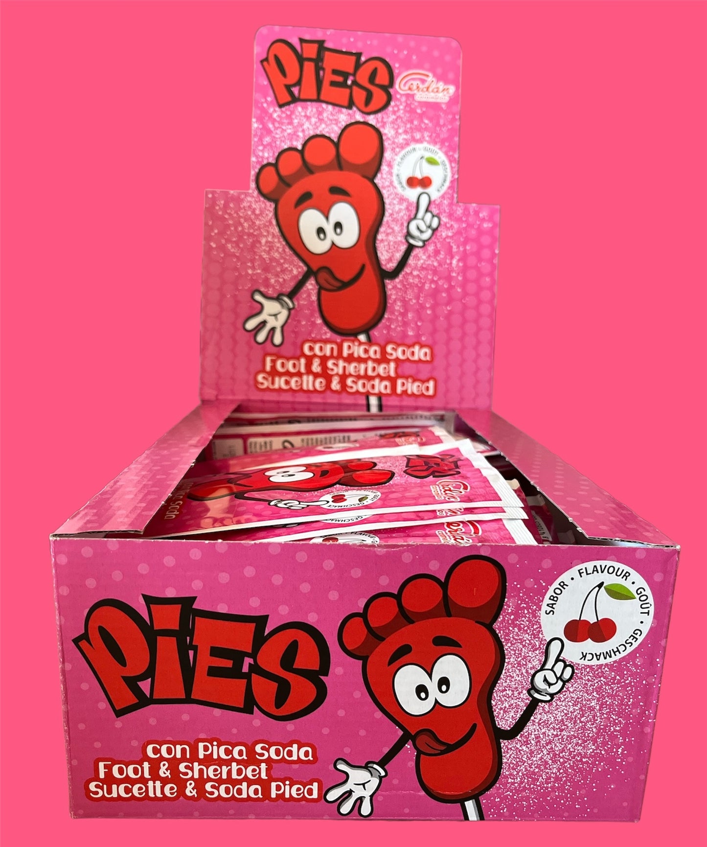 SUCETTES PIED POUDRE CERISE 🍒 (à l’unité)
