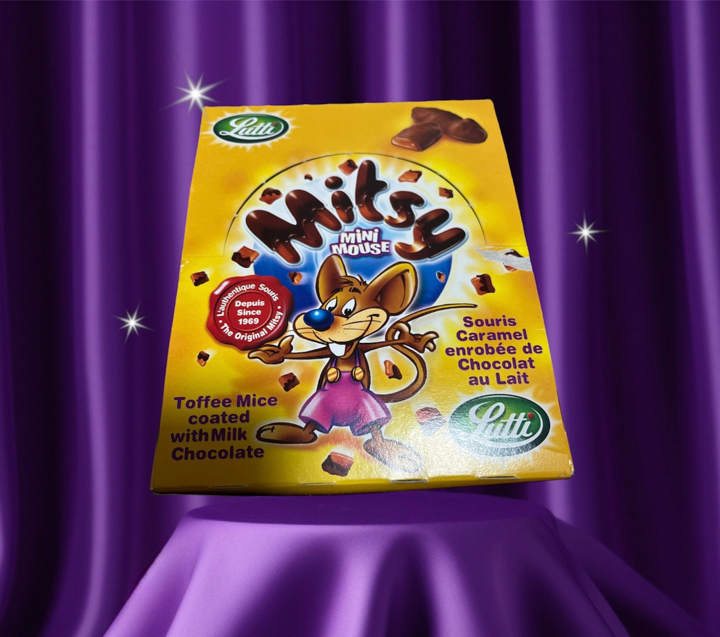 SOURIS MITSY AU CARAMEL LUTTI X5