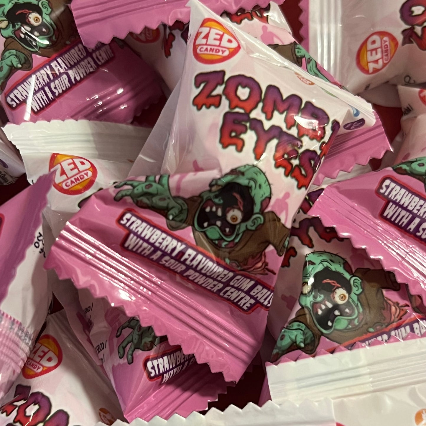 BUBBLE GUM ZOMBIE EYES ZED CANDY x1