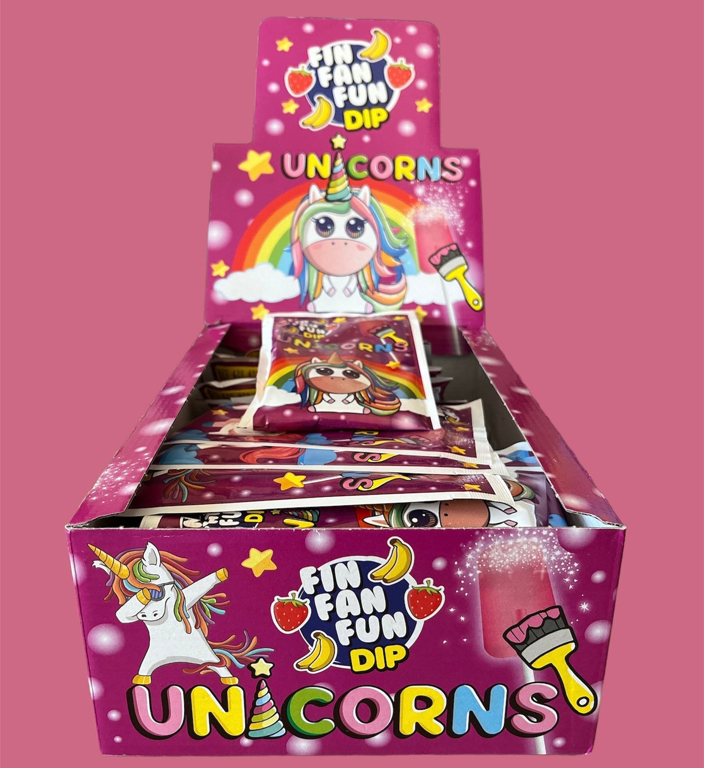 SUCETTES POUDRE LICORNE BANANE FRAISE (à l’unité)